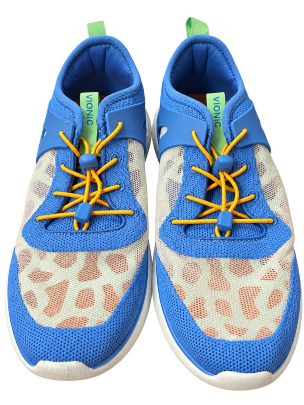 Vionic Amalia Blue Mesh Sneakers Women’s Size 8 – Colorful Bungee Lace Walking S